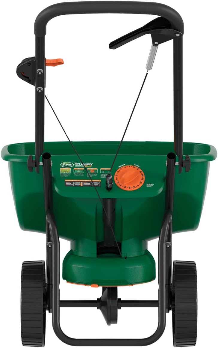 Turf Builder EdgeGuard DLX Broadcast Spreader, Green