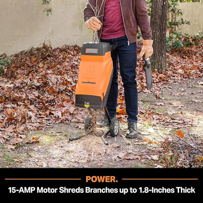 Electric Wood Chipper 1.8'' Cutting Diameter with Bag, FD1503